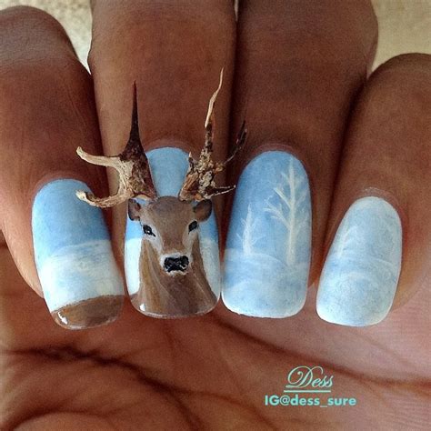 Magical Brown Deer Nail Designs for Every Occasion